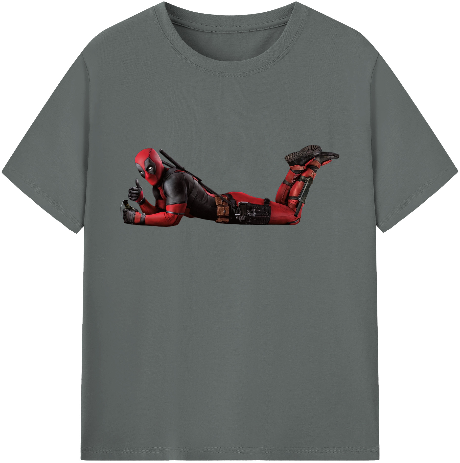 （画像用） Deadpool デッドプール 綿100％ メンズ半袖Tシャツ｜肌触りやわらか＆通気性